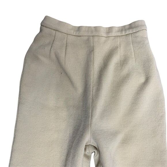 Vintage 60s 3 Piece Wool Jacket Pant Set XS Beige Orange Mod Preppy Collegiate - Picture 7 of 12